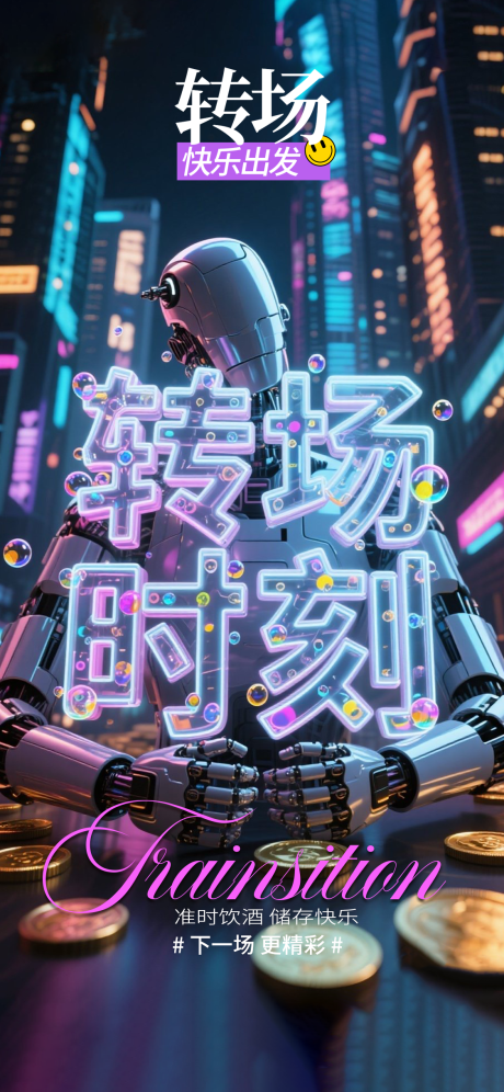 源文件下载【享设计】搜索编号：34160032917102949【酒吧转场宣传海报】