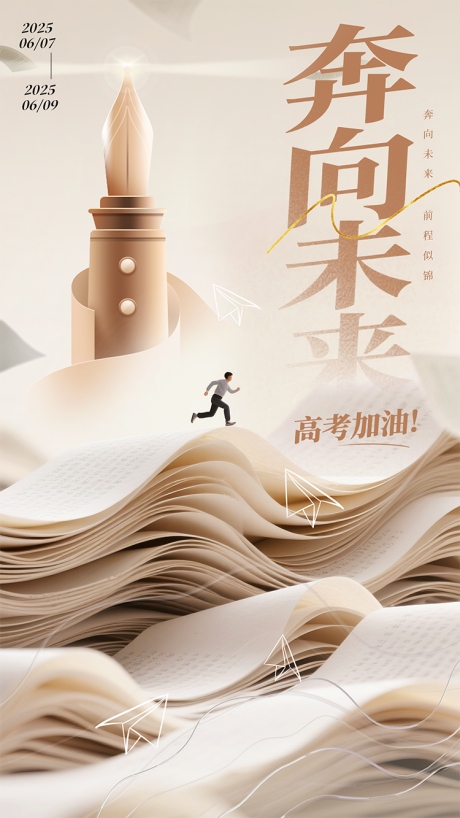 源文件下载【享设计】搜索编号：54790033010617750【高考加油励志进取鼓励海报】