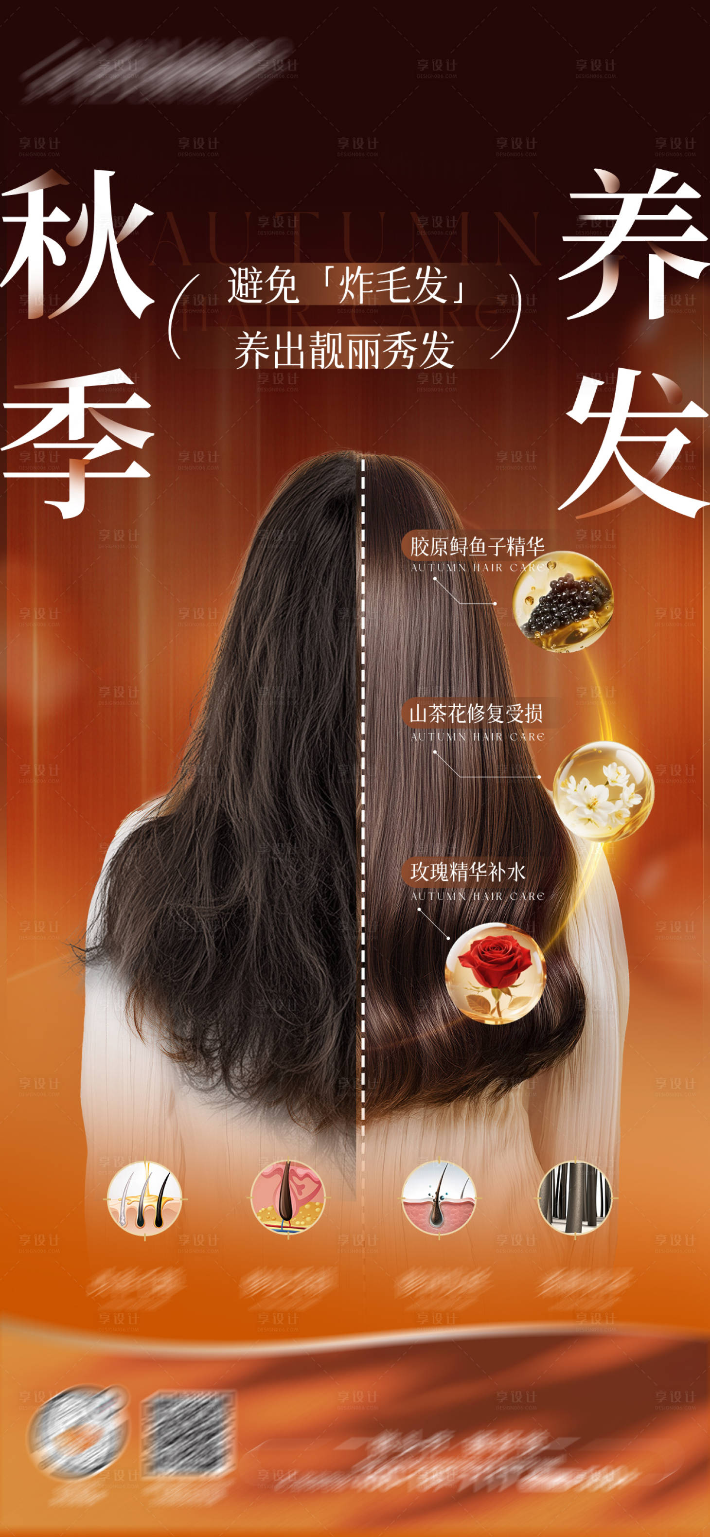 源文件下载【享设计】搜索编号：34920033356878308【医美毛发养护卡项海报】