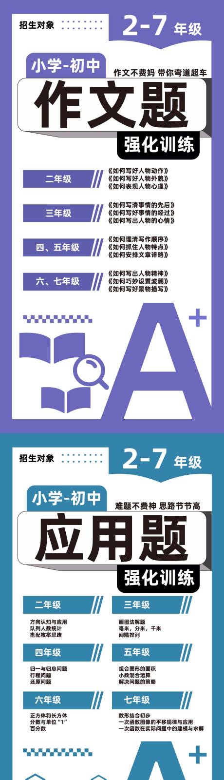 源文件下載【享設計】搜索編號：95470033182256857【語數英系列海報】