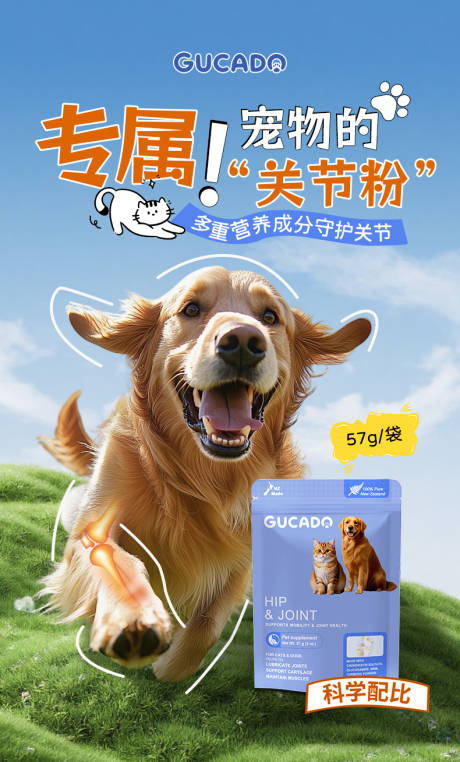 源文件下载【享设计】搜索编号：38000033270001050【宠物医院可爱风宣传保健品海报】