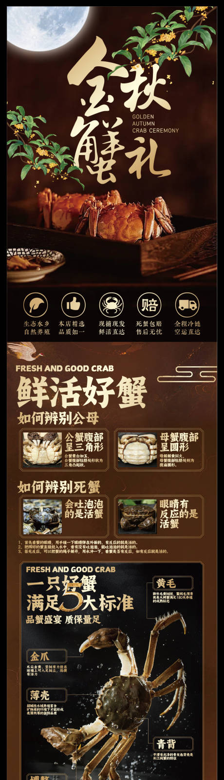 源文件下载【享设计】搜索编号：82470033140551630【金秋大闸蟹长图】