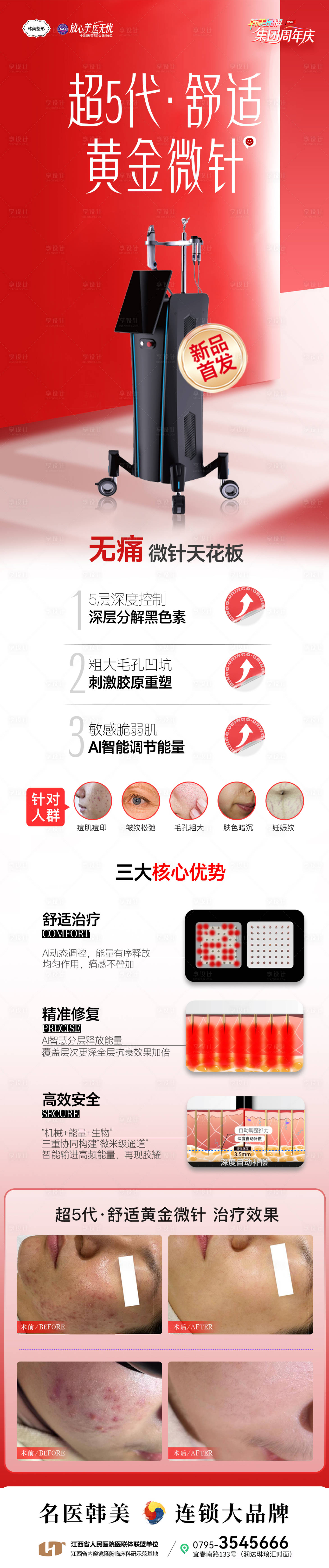 源文件下载【享设计】搜索编号：71350033424694937【黄金微针抗衰医长图】