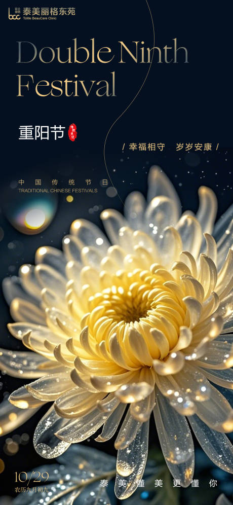 源文件下载【享设计】搜索编号：50110033747843406【医美重阳节海报】