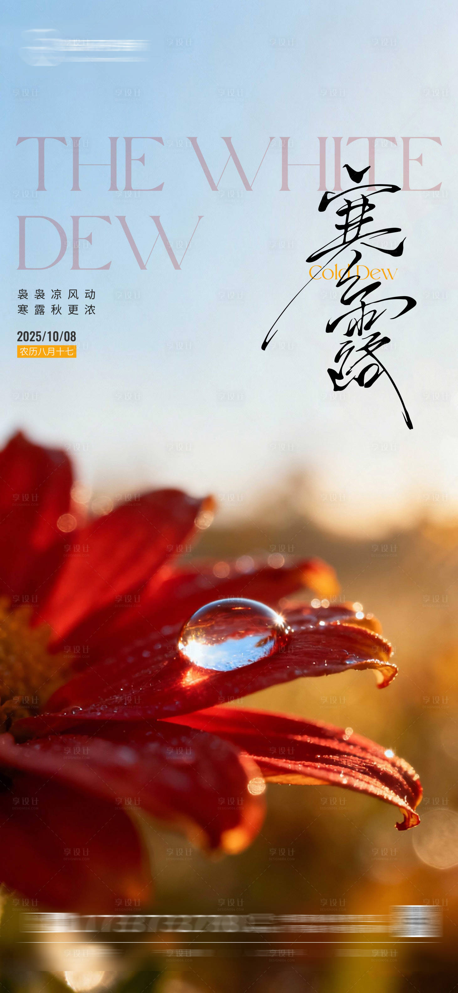 源文件下载【享设计】搜索编号：89610033518579891【寒露节气海报】