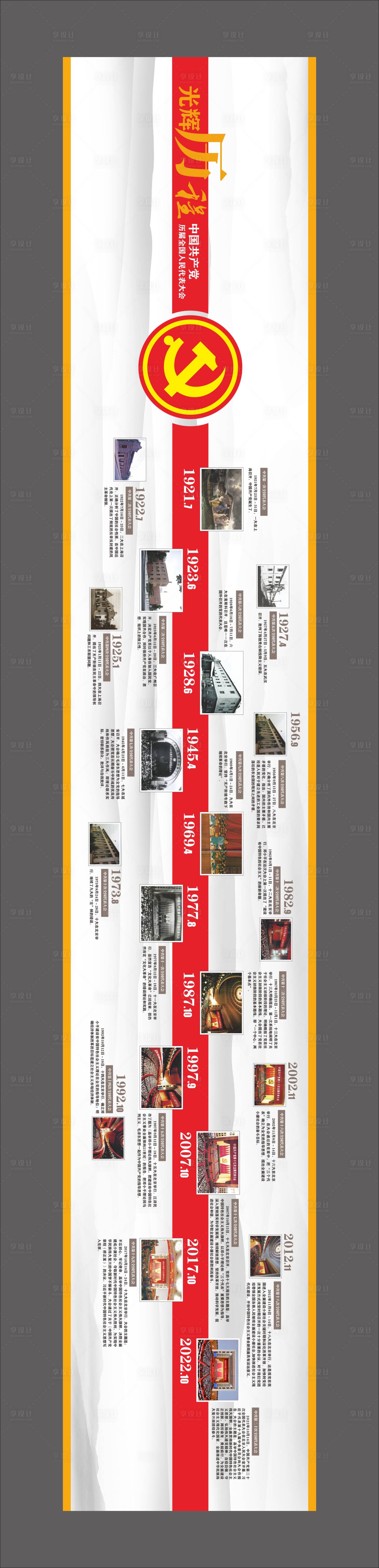 源文件下载【享设计】搜索编号：77090033775393691【党的光辉历程】