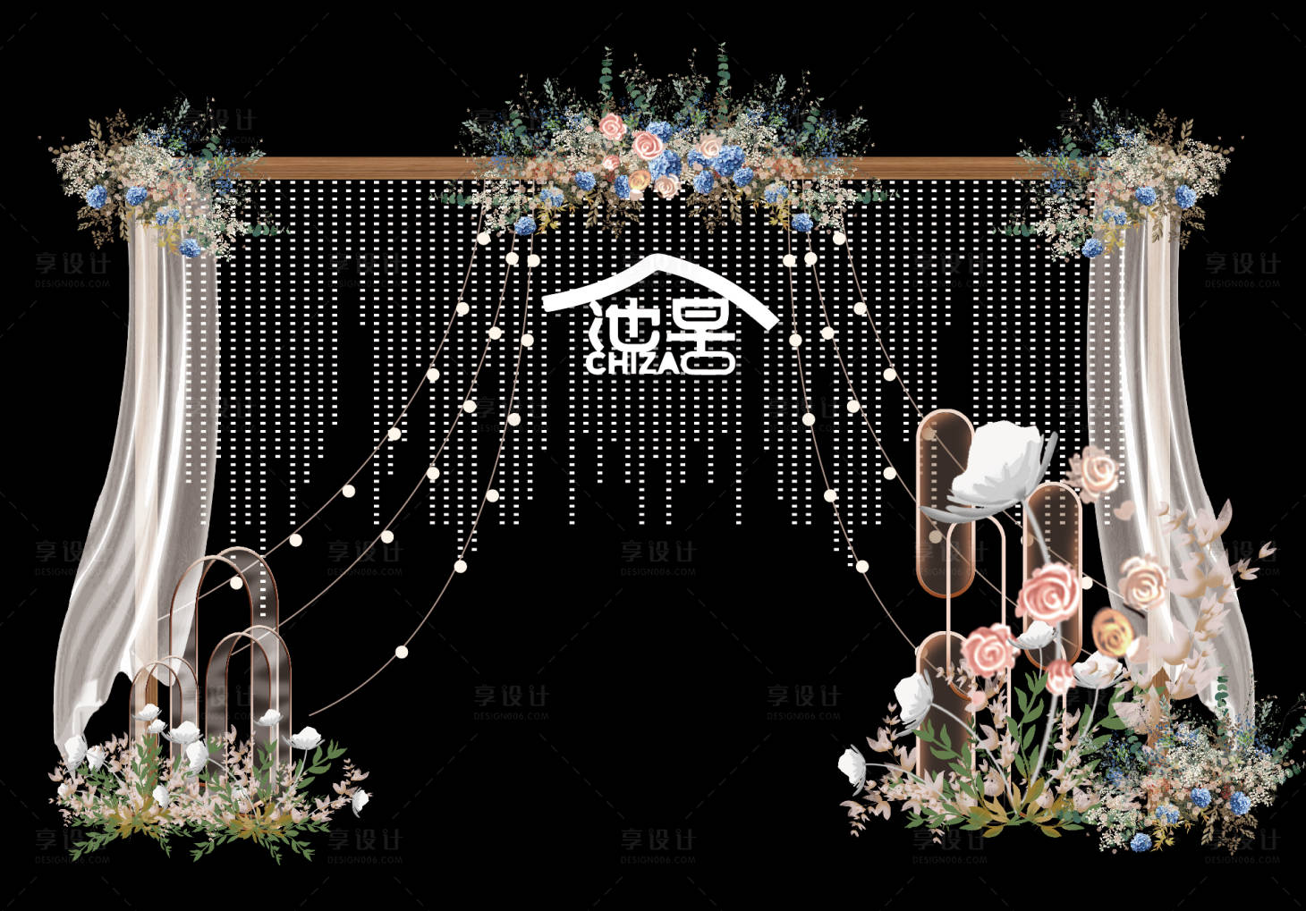 源文件下载【享设计】搜索编号：97740033794625647【鲜花美陈舞台】