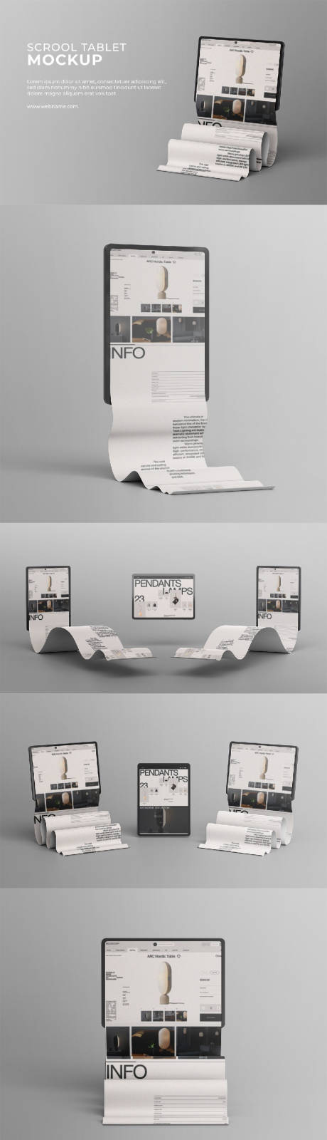 源文件下载【享设计】搜索编号：68950033699423699【作品集手机iPad长屏展示效果图样机】