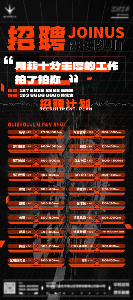 源文件下载【享设计】搜索编号：86850033791127879【酒吧夜店玩乐趣味品宣招聘展架海报】