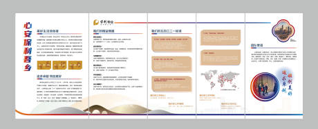 源文件下载【享设计】搜索编号：42330033782347926【物业价值点文化墙背景板】