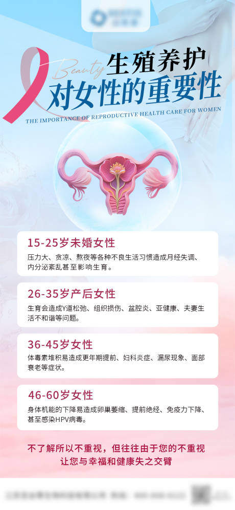 源文件下载【享设计】搜索编号：61500033728067853【生殖养护对女性的重要性】