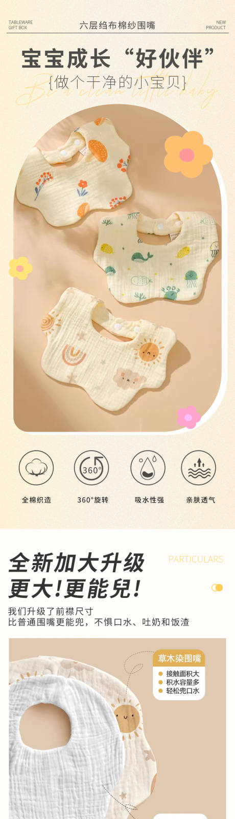 源文件下载【享设计】搜索编号：29560033697573297【婴儿花瓣口水巾】