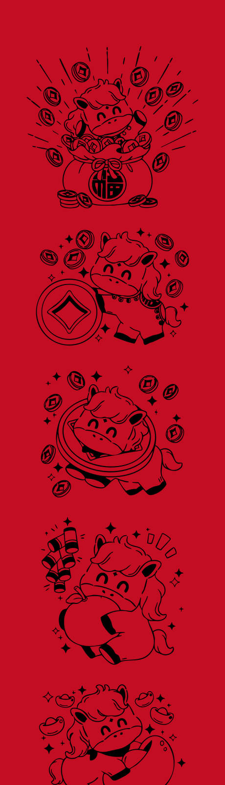 源文件下载【享设计】搜索编号：96700033792353235【马年插画海报 】