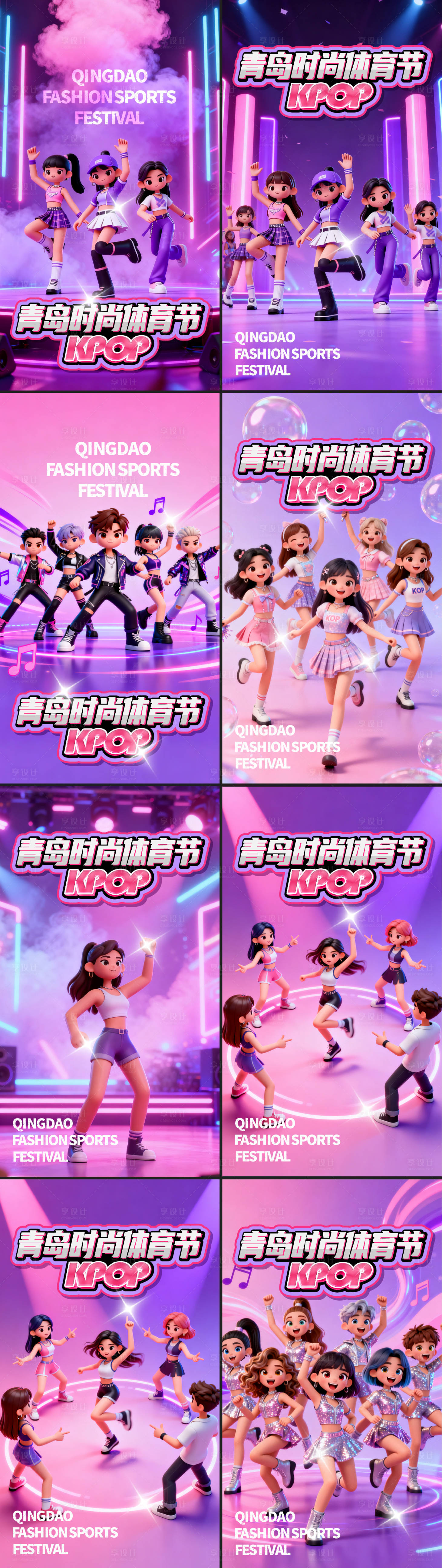 源文件下载【享设计】搜索编号：28720033513304240【k-pop随机舞蹈系列海报】