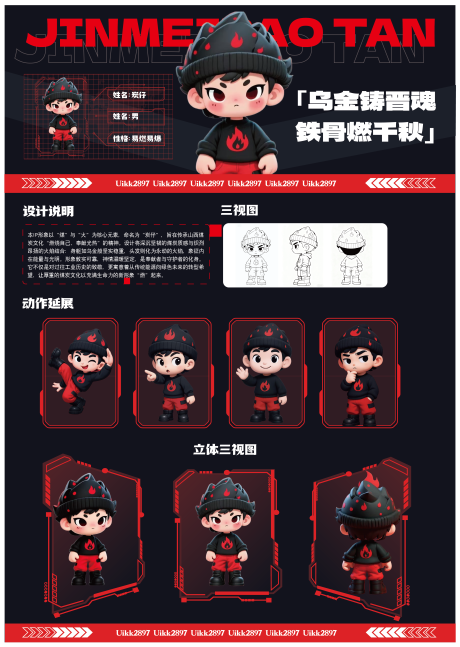 源文件下载【享设计】搜索编号：21340033481943256【炭仔ip形象设计】