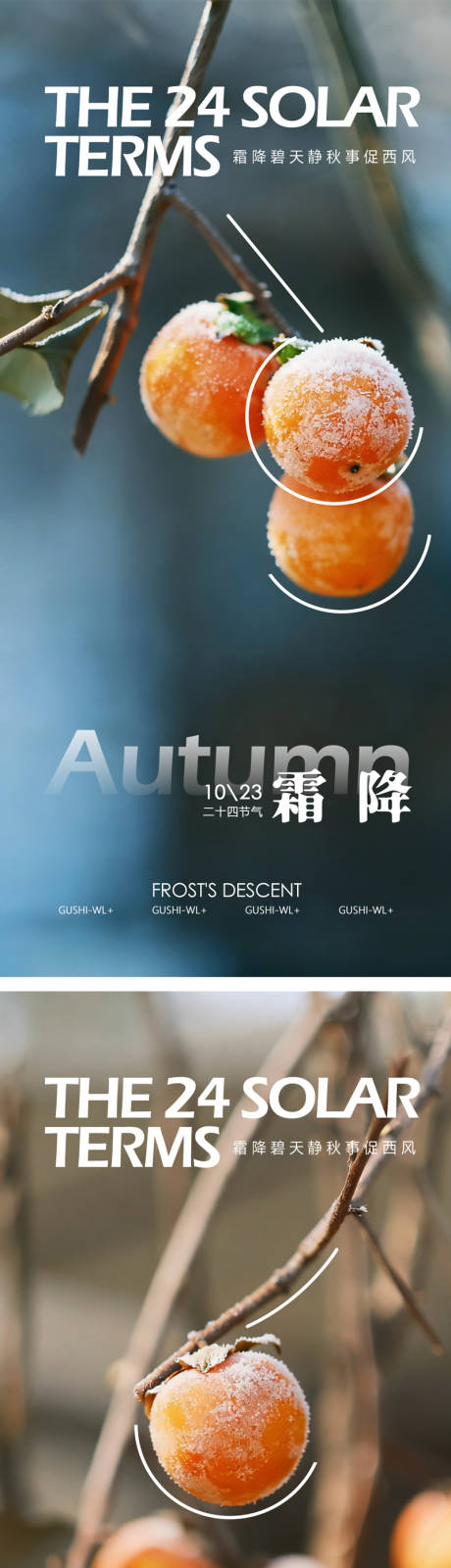 源文件下载【享设计】搜索编号：75670033419011040【二十四节气霜降海报】