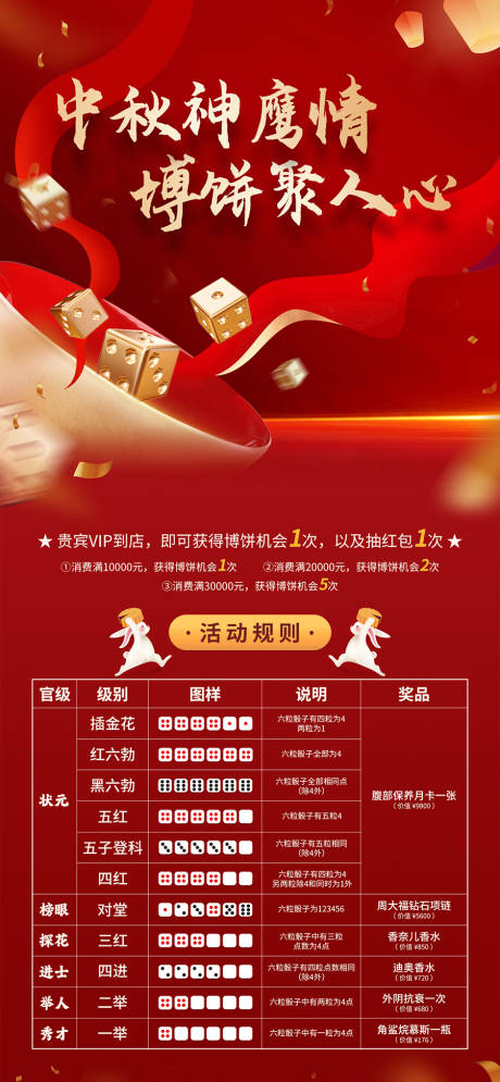 源文件下载【享设计】搜索编号：46140033744758539【中秋博饼规则活动海报】