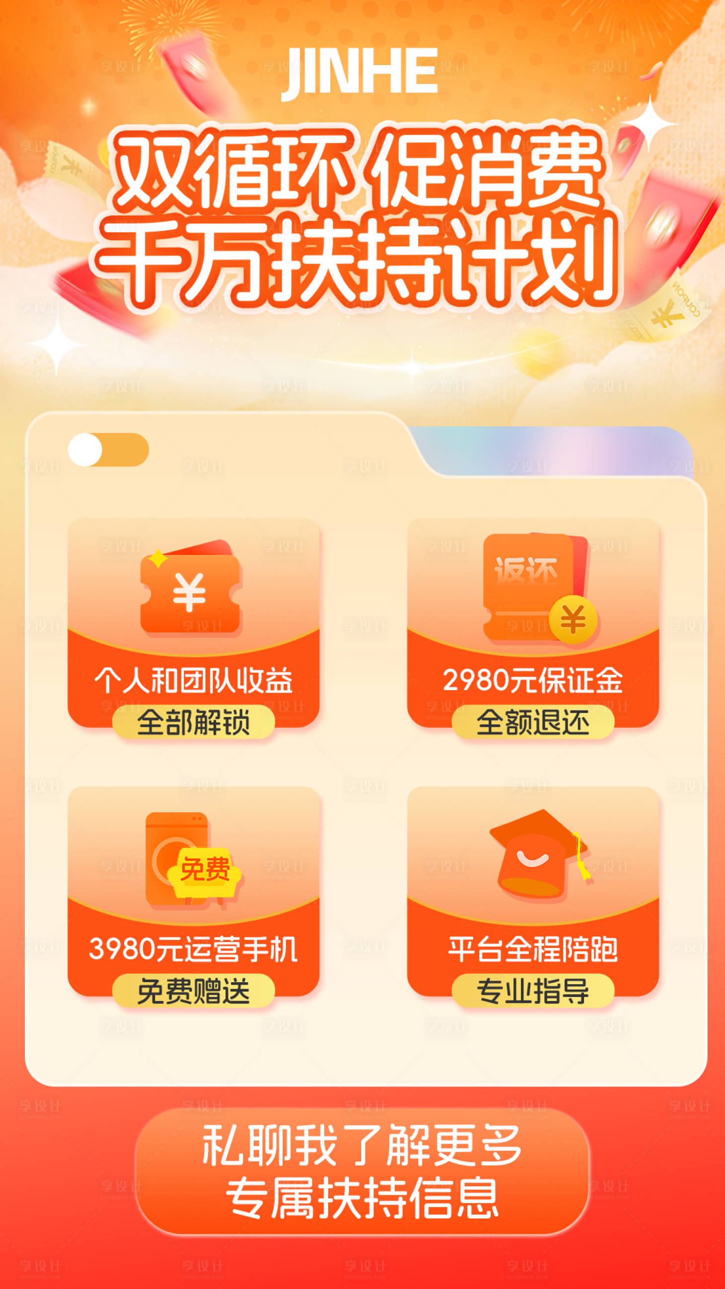 源文件下载【享设计】搜索编号：29840033662939250【会员运营陪跑海报】