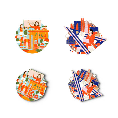 源文件下载【享设计】搜索编号：57700033394987670【教师节徽章设计】