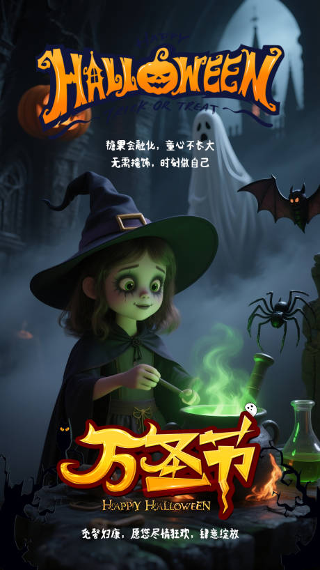源文件下载【享设计】搜索编号：62670033806355422【万圣节海报】