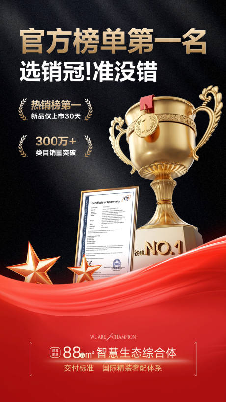 源文件下载【享设计】搜索编号：40190033608585552【表彰颁奖红金海报】