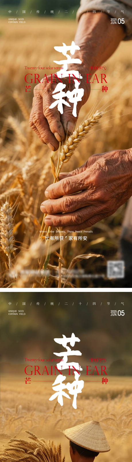 源文件下载【享设计】搜索编号：54640033428923969【芒种节气海报】