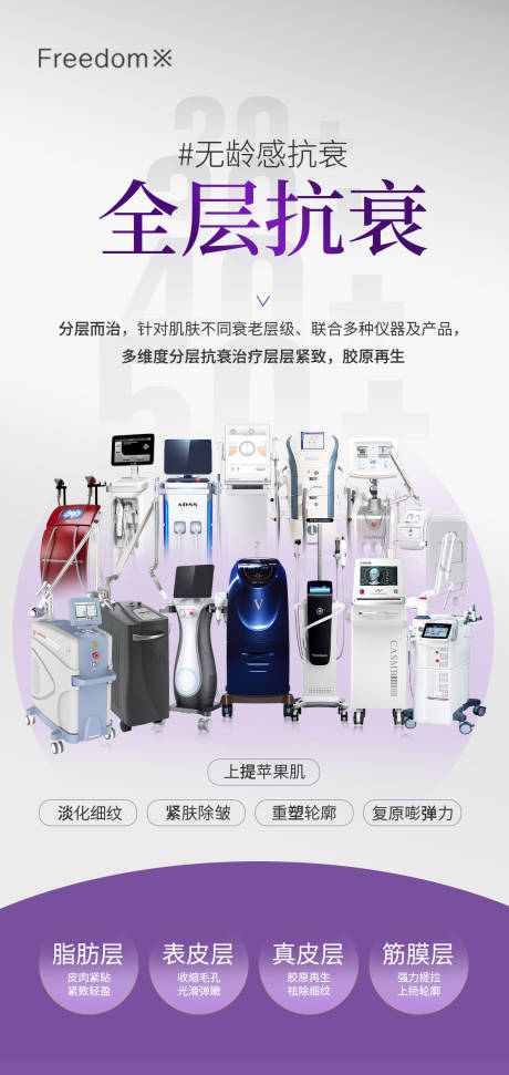 源文件下载【享设计】搜索编号：67140033706183969【医美抗衰仪器海报】