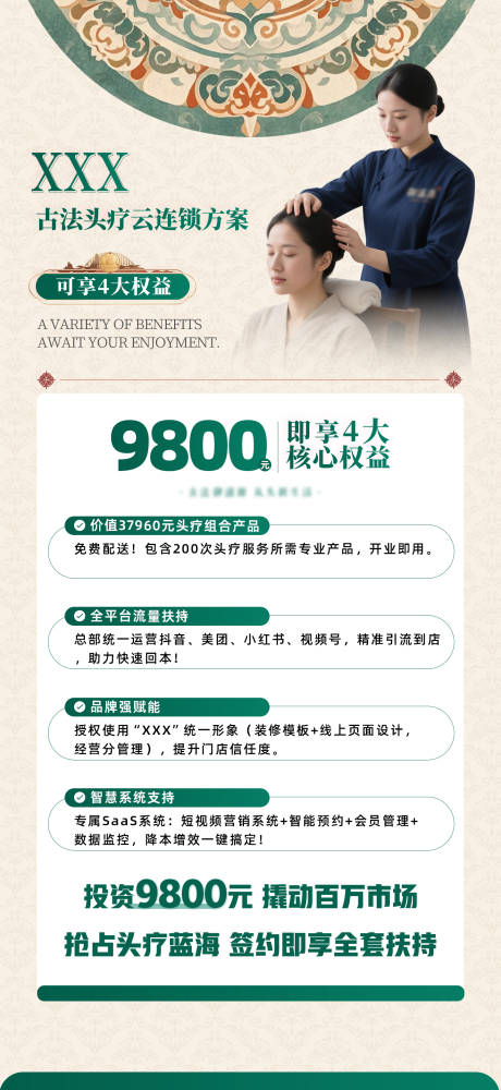 源文件下载【享设计】搜索编号：31370033687132192【中式加盟权益招商活动海报】