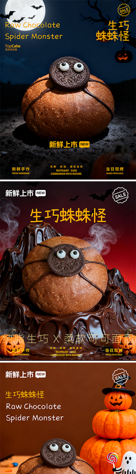 源文件下载【享设计】搜索编号：84650033786988707【万圣节促销烘焙面包海报2】