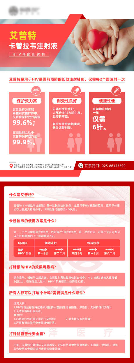 源文件下载【享设计】搜索编号：85880033619631686【艾普特卡替拉韦注射液功效宣传海报】