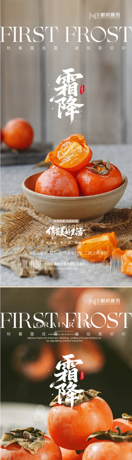 源文件下载【享设计】搜索编号：44170033540597395【霜降海报】