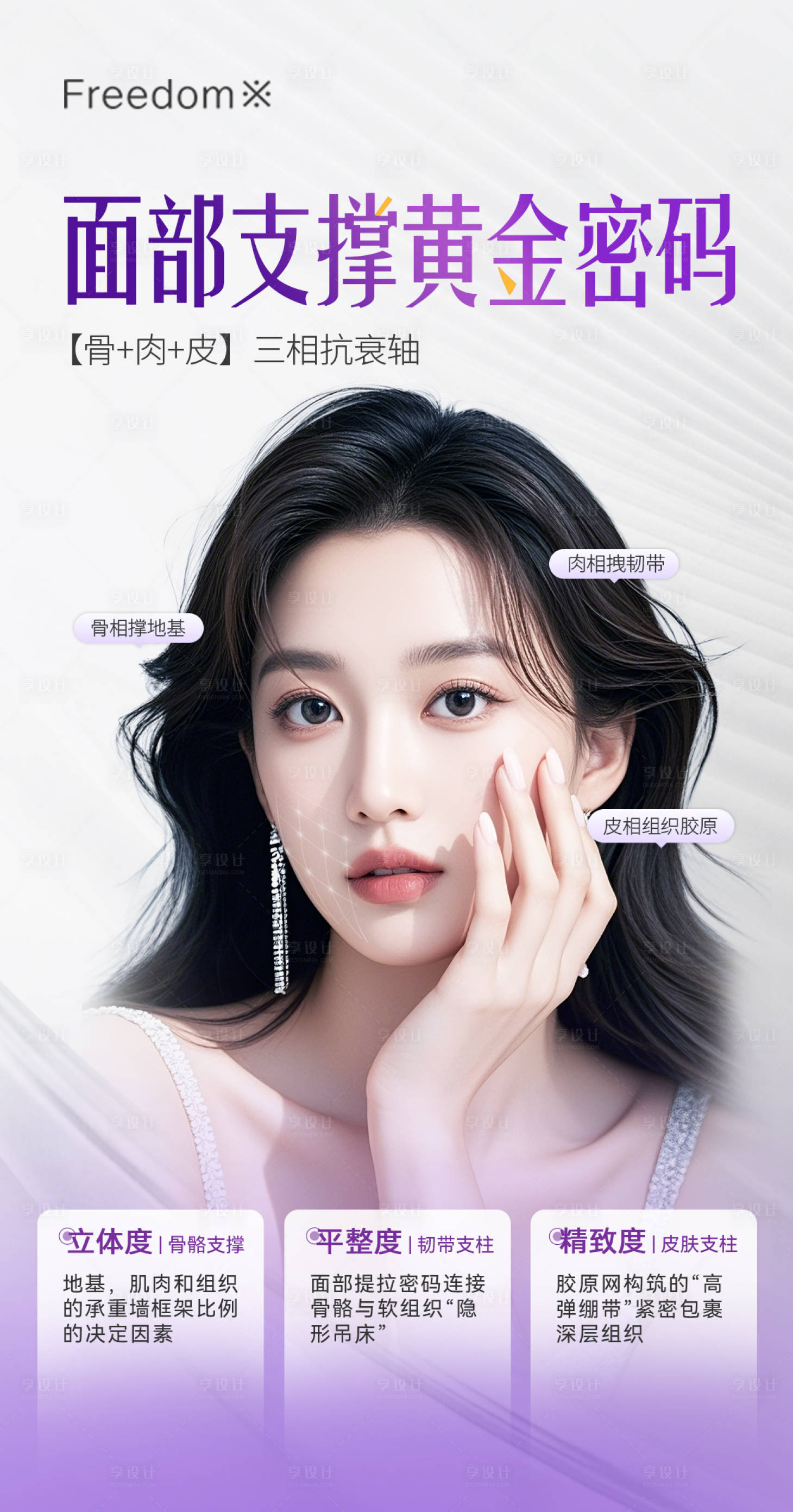 源文件下载【享设计】搜索编号：53560033706143775【医美面部支撑黄金密码】