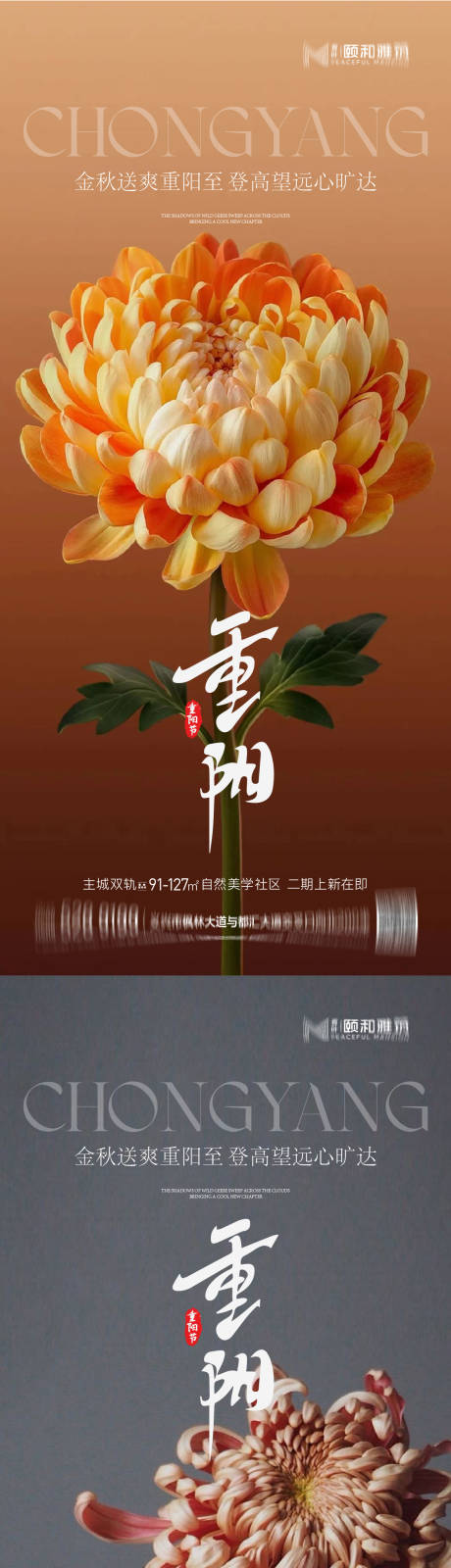 源文件下载【享设计】搜索编号：34980033720884160【重阳节节日系列海报】