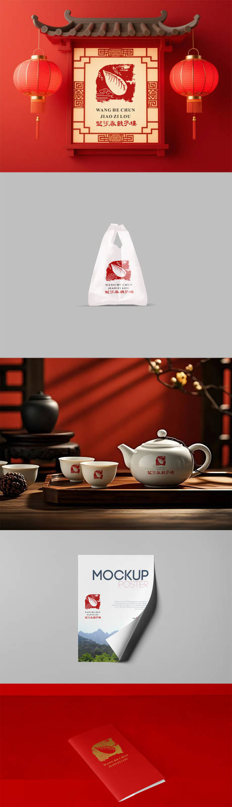 源文件下载【享设计】搜索编号：89450033781231738【饺子馆餐馆饭店VI样机】