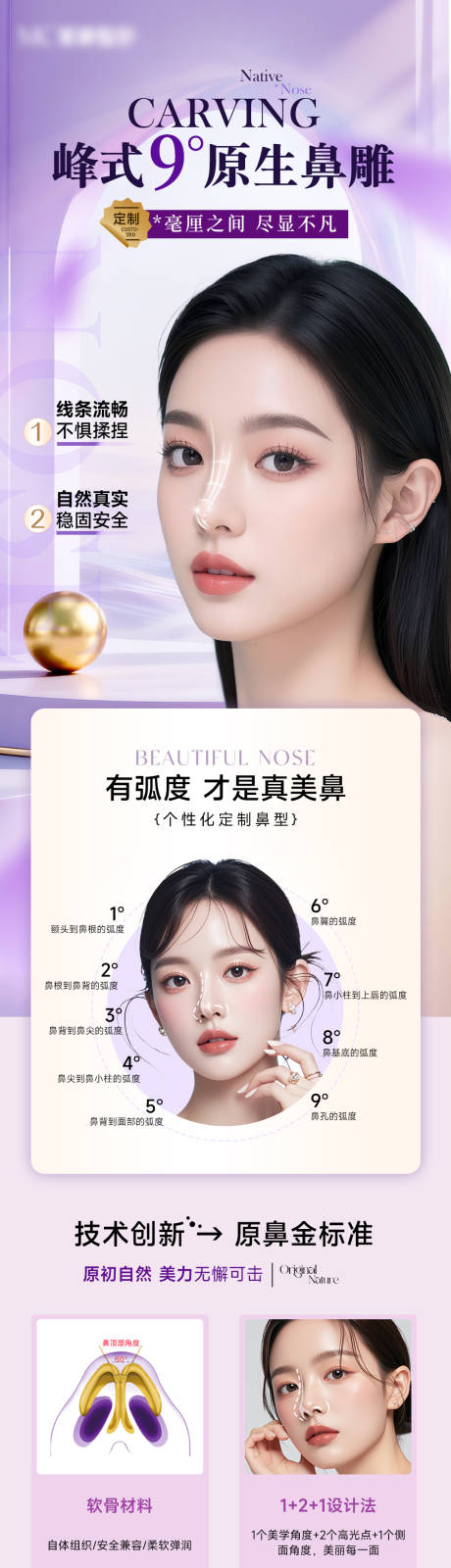 源文件下载【享设计】搜索编号：47430033576827474【医美原生鼻美鼻长图详情】