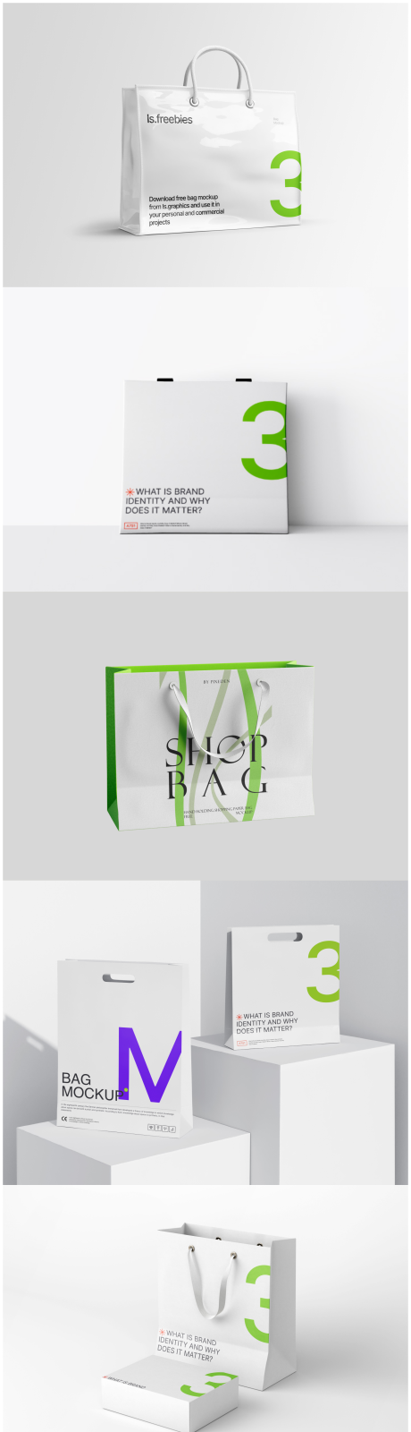 源文件下载【享设计】搜索编号：35910033676317801【多种手提袋纸袋购物样机】