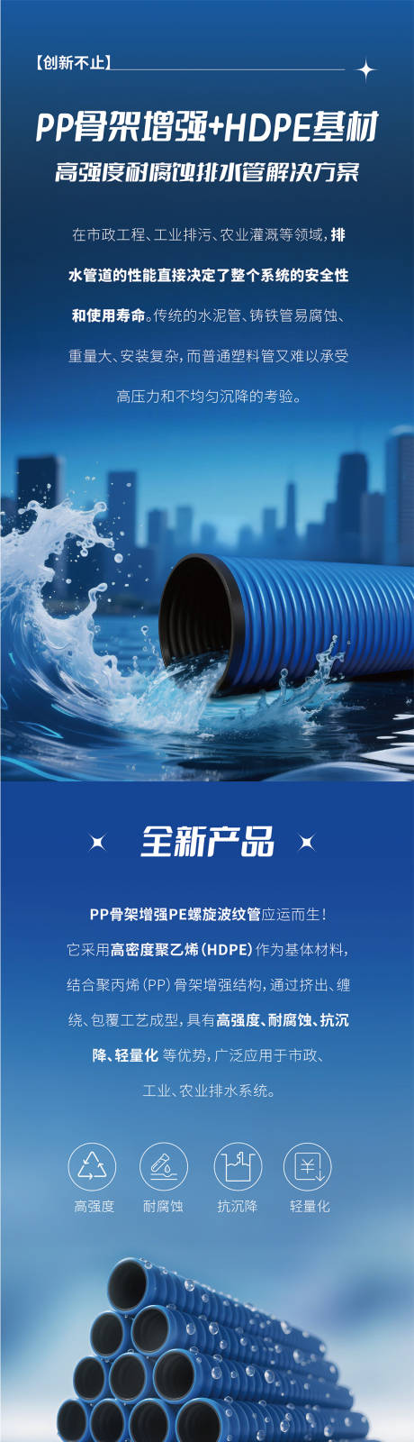 源文件下载【享设计】搜索编号：96960033730836508【PP骨架增强波纹管】