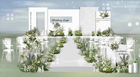 源文件下载【享设计】搜索编号：82540033649726569【白绿婚礼】