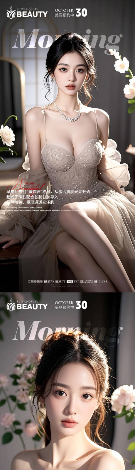 源文件下載【享設計】搜索編號：94360033785744488【醫美早安科普系列海報】