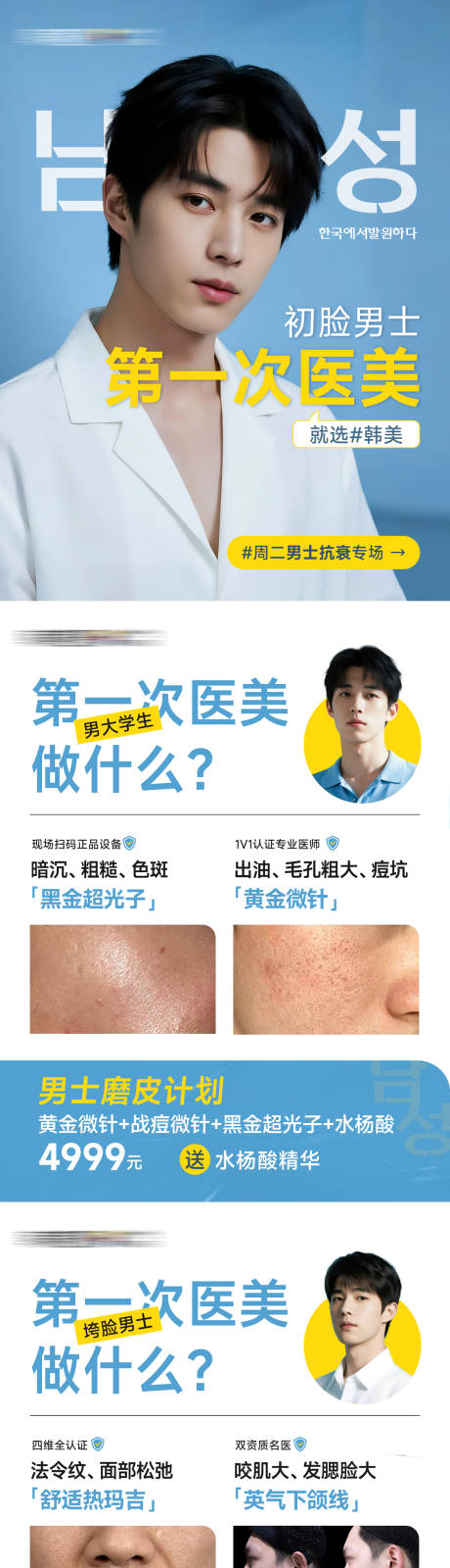 源文件下载【享设计】搜索编号：30030033739137037【男士医美项目长图海报】