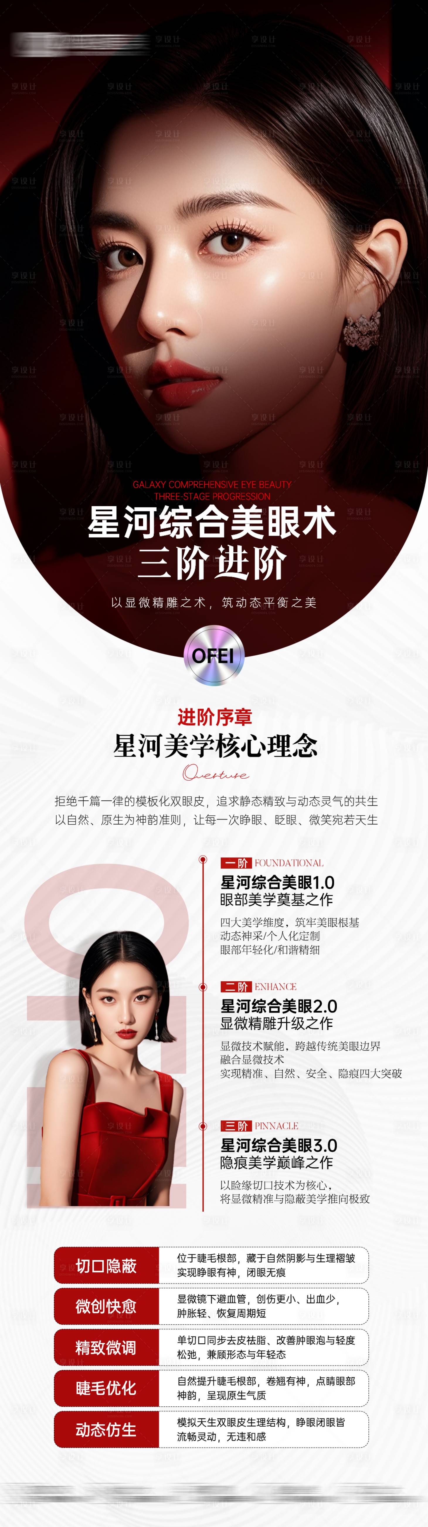源文件下载【享设计】搜索编号：56420033385245171【医美星河综合美眼术长图】