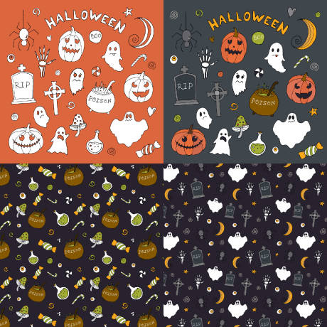 源文件下載【享設計】搜索編號：31090033781988065【萬圣節圖案貼紙】