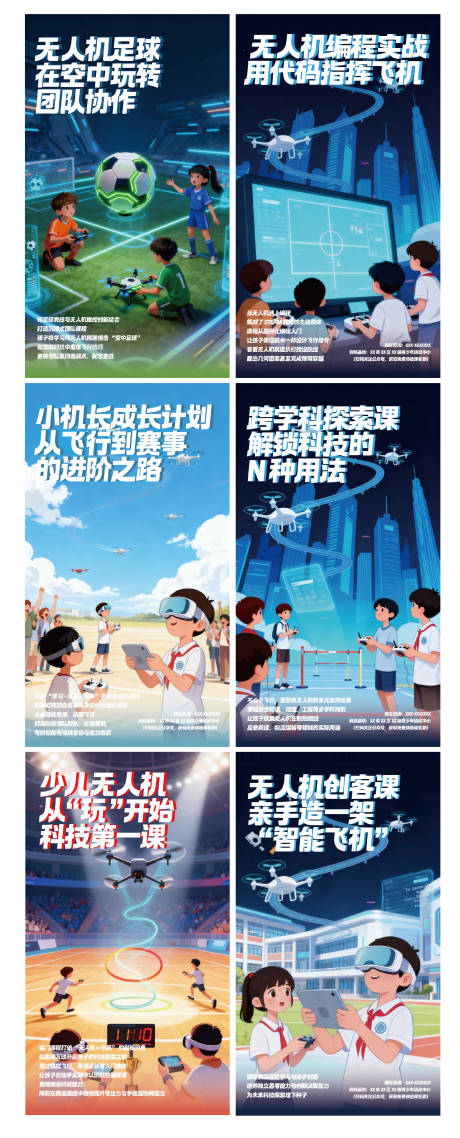 源文件下载【享设计】搜索编号：62720033515238196【少儿无人机比赛系列海报】