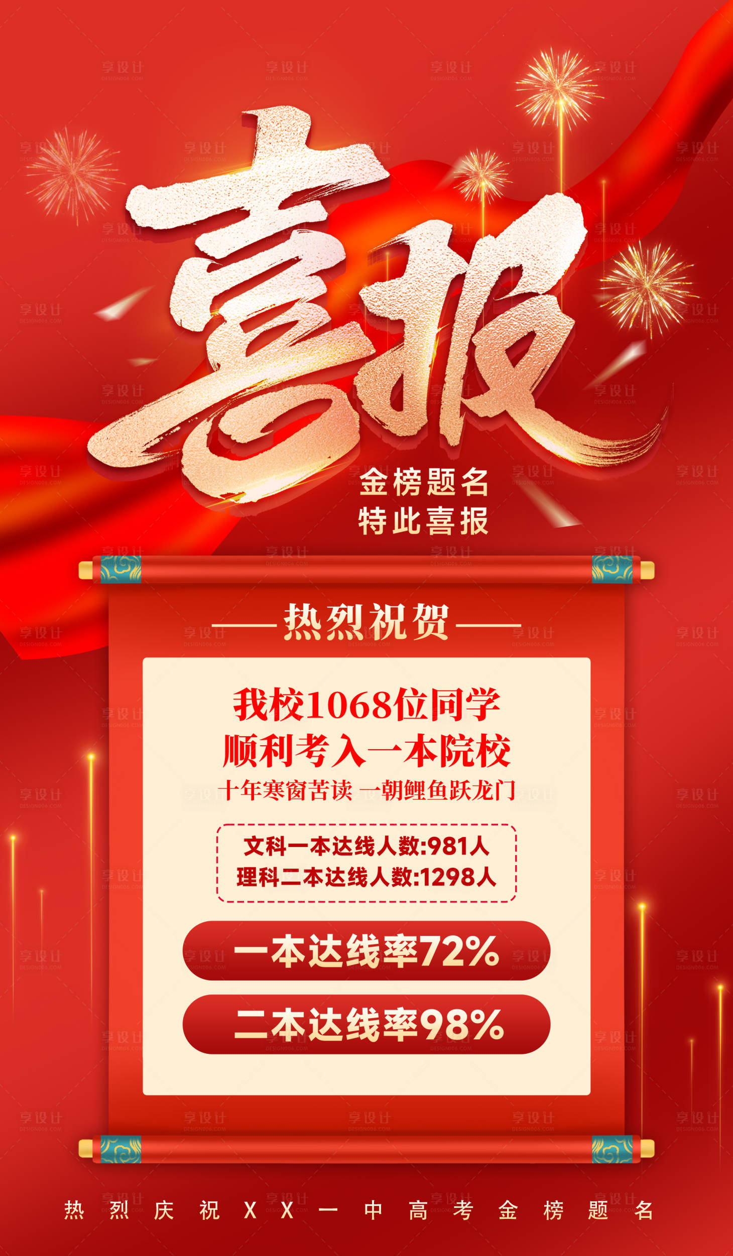 源文件下载【享设计】搜索编号：28950033805218366【公司学校活动喜报】