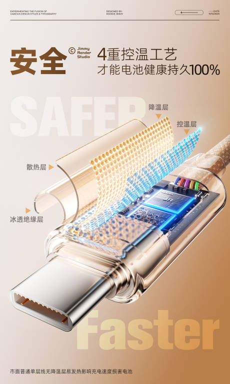 源文件下载【享设计】搜索编号：83460033481835748【数据线渲染卖点海报】