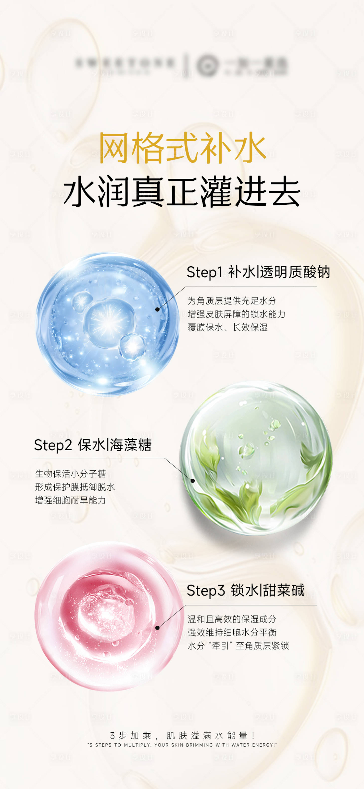 源文件下载【享设计】搜索编号：53240033491371364【护肤品面膜成分海报】