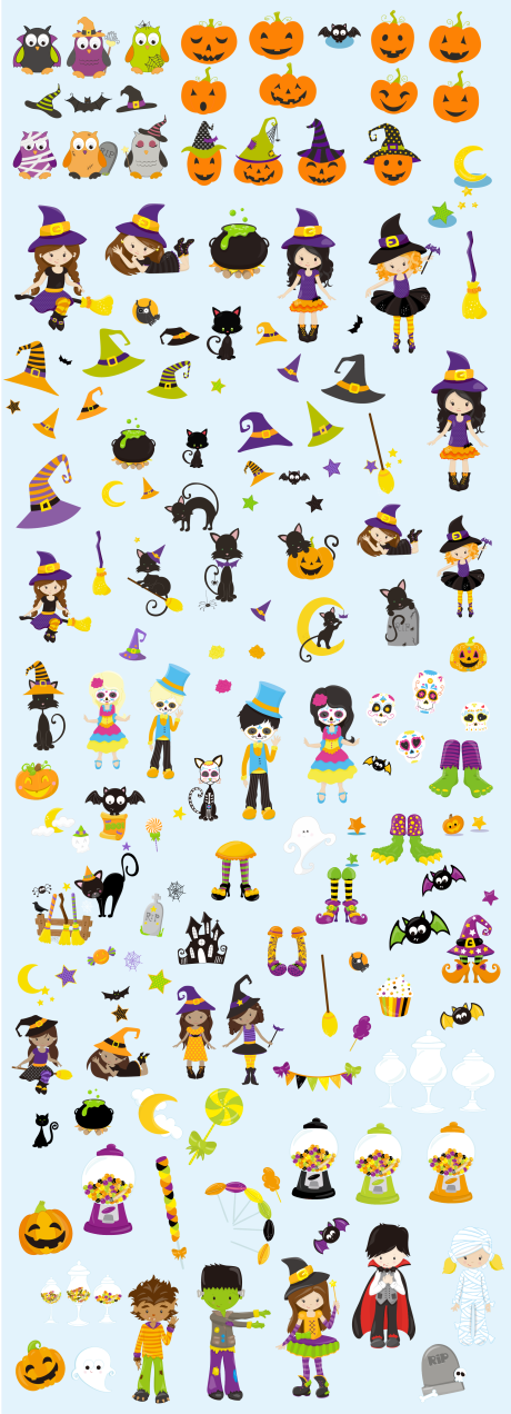 源文件下载【享设计】搜索编号：82610033764339329【万圣节免抠帖纸】