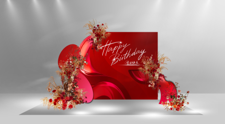 源文件下载【享设计】搜索编号：47560033787011751【生日宴宴会派对布置花艺美陈】