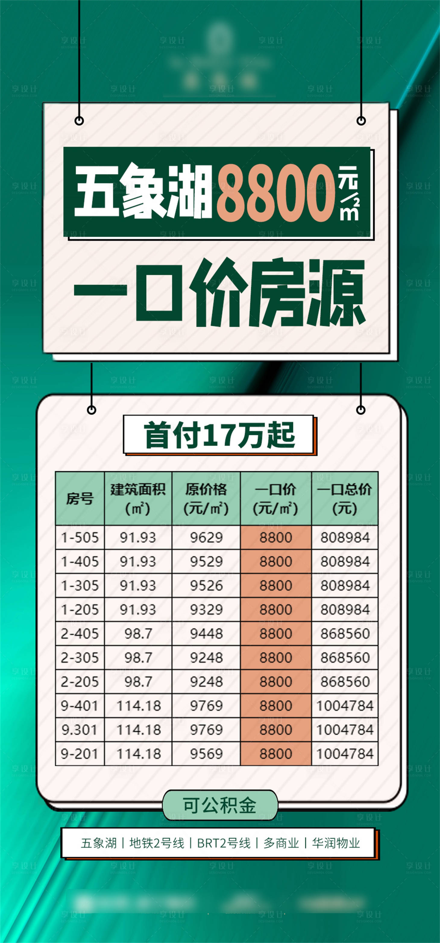 源文件下载【享设计】搜索编号：50930033677011140【渠道一口价特价房】