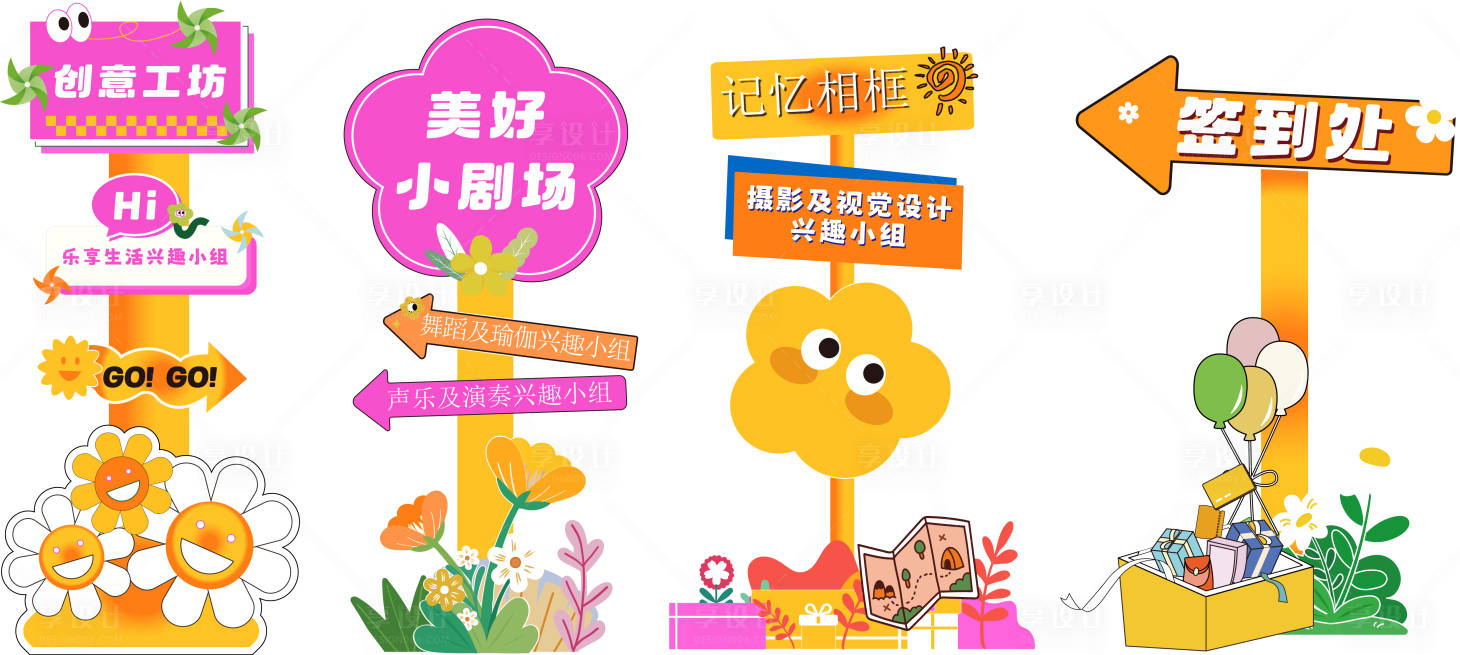 源文件下载【享设计】搜索编号：91980033717066093【异形指引牌】